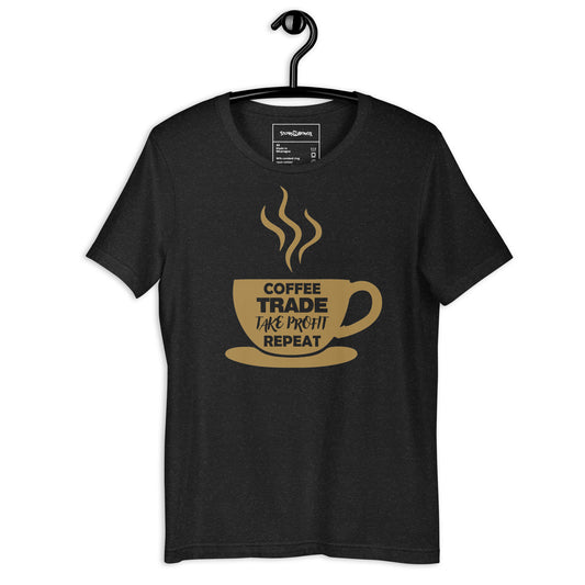 Coffee. Trade. Take Profit. Repeat // Unisex t-shirt - Stonksnbongs.com