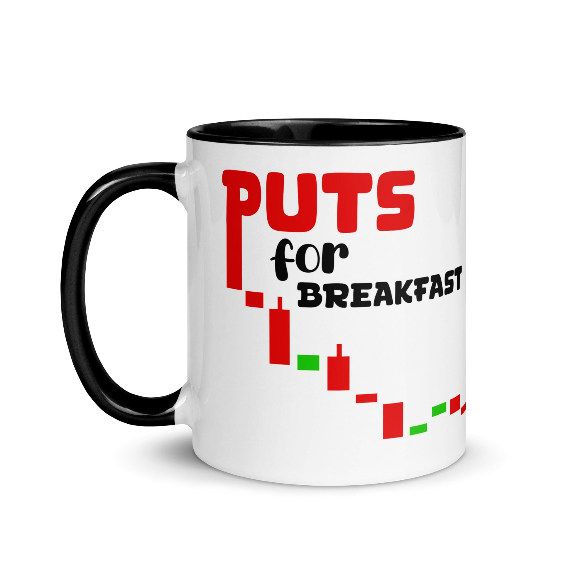 Puts For Breakfast, Calls For Lunch // Mug - Stonksnbongs.com