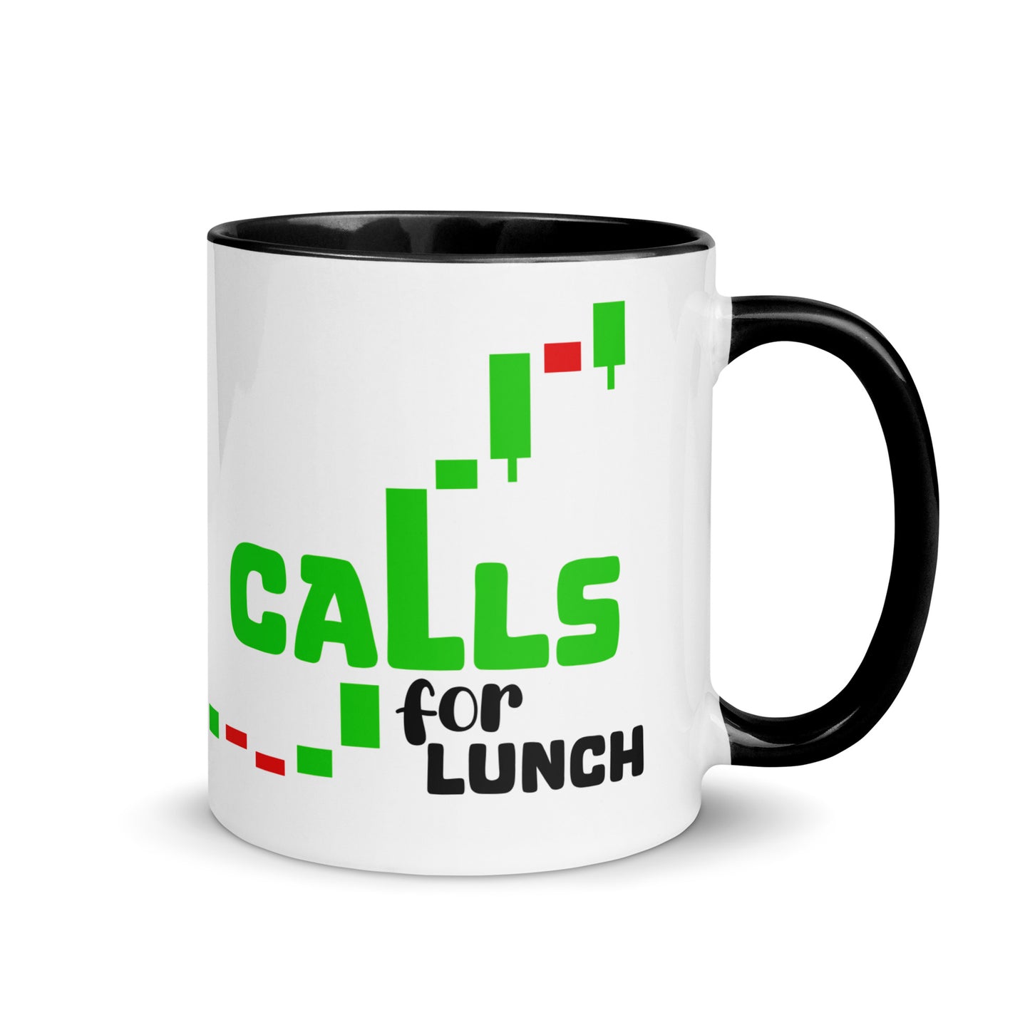 Puts For Breakfast, Calls For Lunch // Mug - Stonksnbongs.com