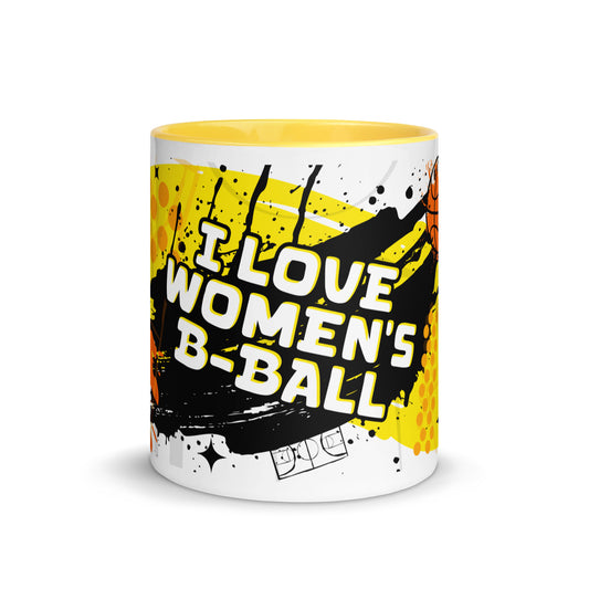 I Love Women's B-Ball // Mug (Gold) - Stonksnbongs.com