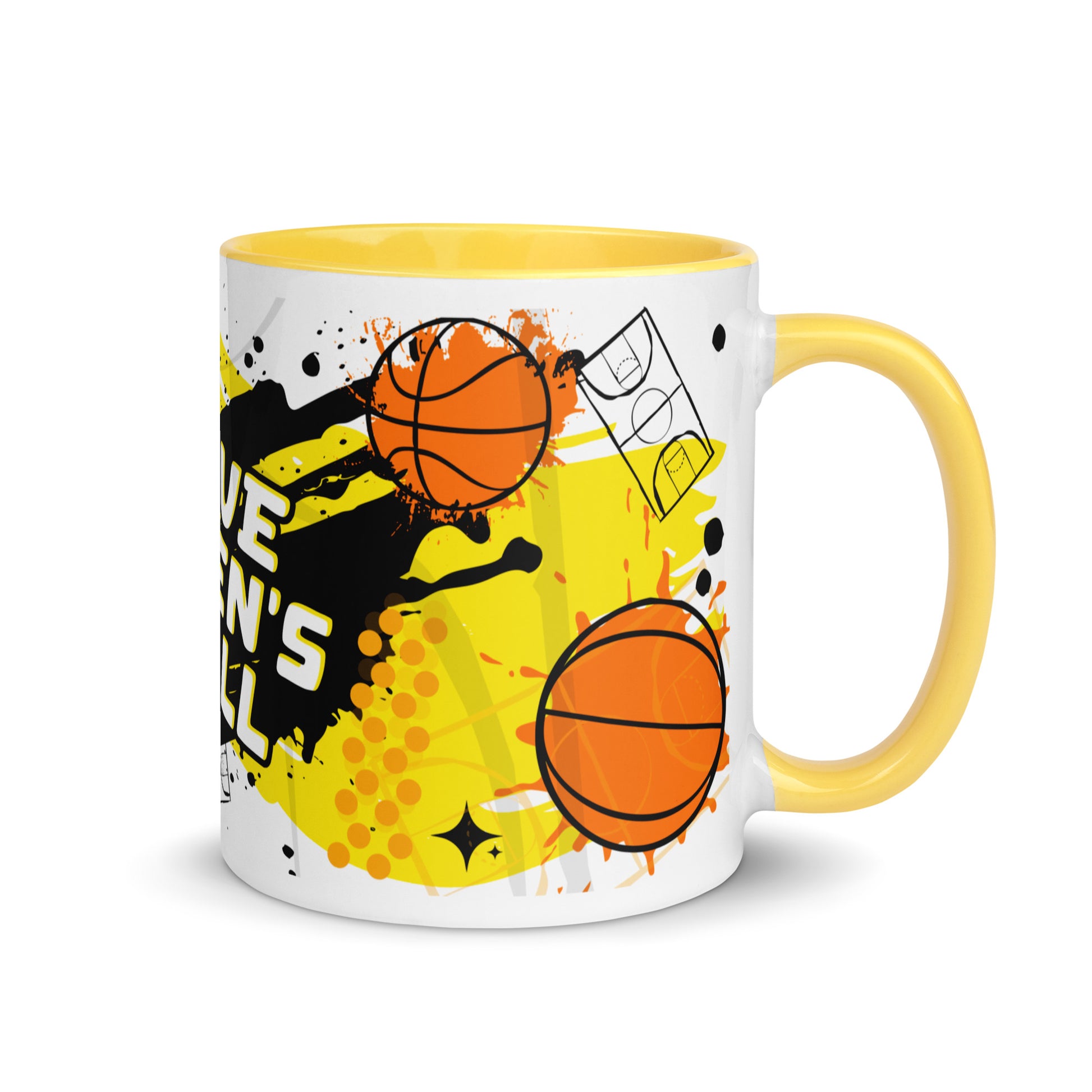 I Love Women's B-Ball // Mug (Gold) - Stonksnbongs.com