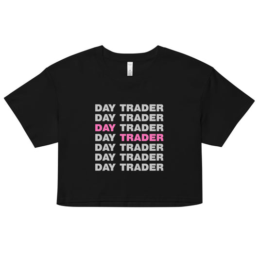 Day Trader - Pink // Women’s crop top - Stonksnbongs.com